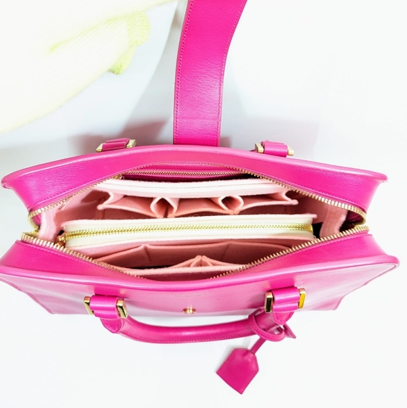 ✨️💎Giftable. Authentic YSL Yves Saint Laurent Baby cabas Hot Pink Crossbody bag - Picture 5 of 14